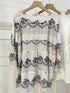 Cotton Embroidered Peplum Tiered Tops